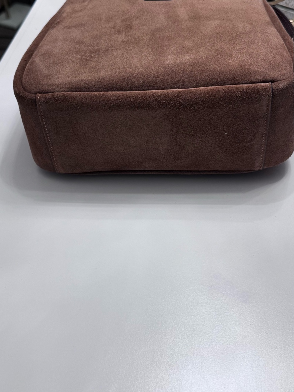 Coach Brown Suede Hadley Turnlock Hobo Bag - Picture 5 of 8